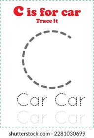 alphabet letter tracing worksheet for preschoolers and toddlers 