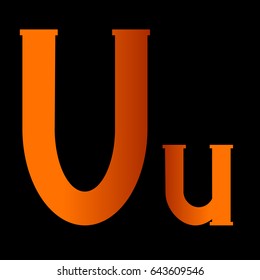 Alphabet letter U u