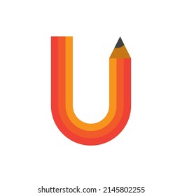 Alphabet letter U with liquid splash and drops, abstract colorful ink abc, stylized dynamic paint trail font. Vector