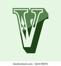 alphabet, letter V