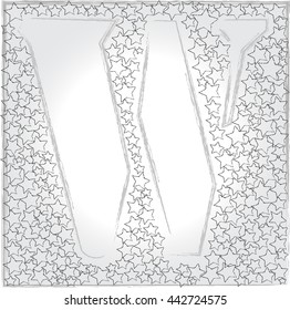 alphabet letter W .