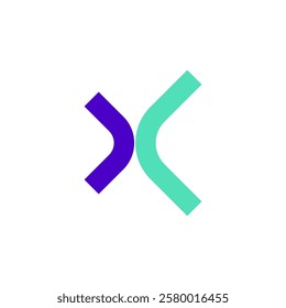 alphabet letter x logo vector eps