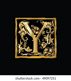 Alphabet letter Y