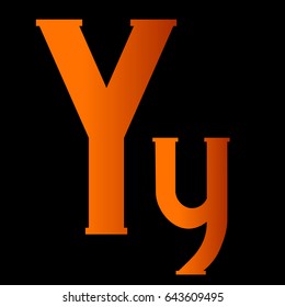 Alphabet letter Y y