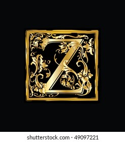 Alphabet letter Z