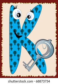 Alphabet ,letter"K".