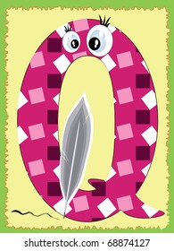 Alphabet ,letter"Q".