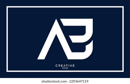 Alphabet Letters AB or BA Logo monogram