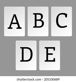 Alphabet  letters A-Z