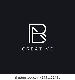 Alphabet Letters BA AB Creative Luxury Logo Initial Based Monogram Icon Vector Element.