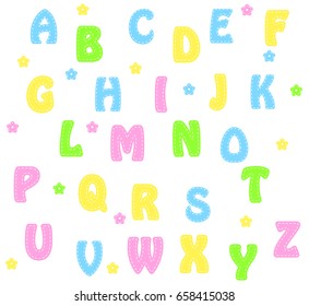 alphabet letters  background design