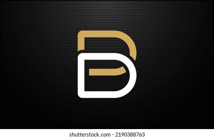 Alphabet Letters BD or DB business logo template for any business
