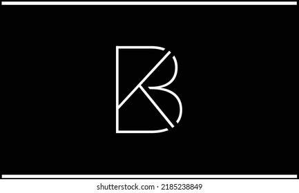 Alphabet Letters Bk Kb Business Logo Stock Vector (Royalty Free ...