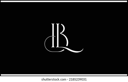 Alphabet Letters BL or LB business logo template for any business