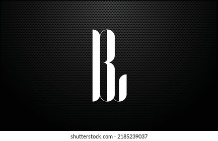 Alphabet Letters BL or LB business logo template for any business