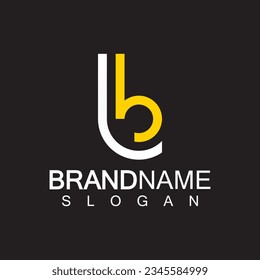 Alphabet Letters BL or LB business logo template