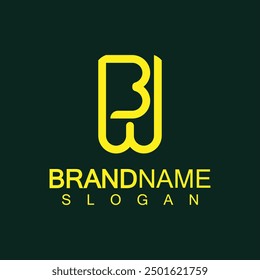 Alphabet Letters BW or WB logo design template