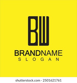 Alphabet Letters BW or WB logo design template