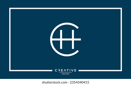 Alphabet Letters CH or HC Logo Monogram	
