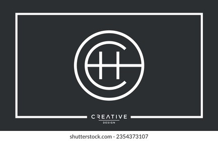 Alphabet Letters CH or HC Logo Monogram	
