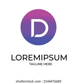 Alphabet letters D Initials Monogram logo