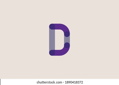 Alphabet Letters D Logo Design 