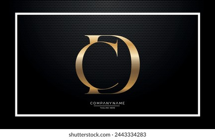 Alphabetbuchstaben DC oder CD Logo Monogramm