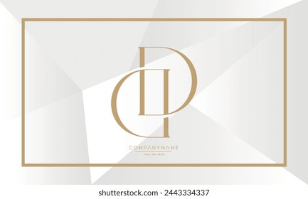 Letras del alfabeto Monograma del logotipo DD o D