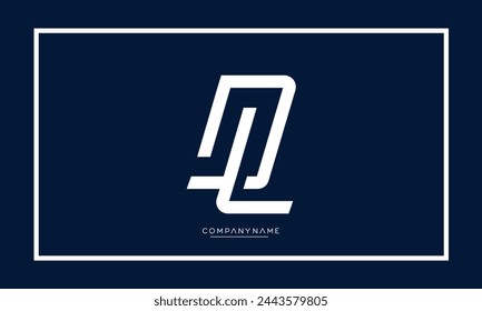 Letras del alfabeto DL o LD logotipo inicial monograma