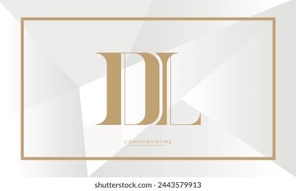 Buchstaben DL oder LD Anfangslogo Monogramm