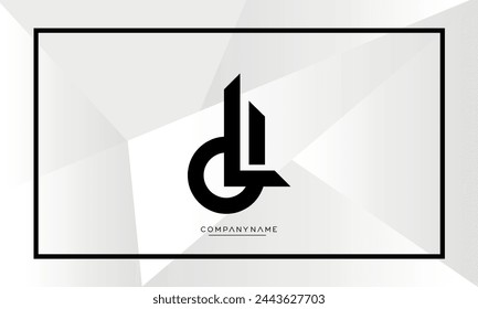 Alphabet letters DL or LD initial logo monogram