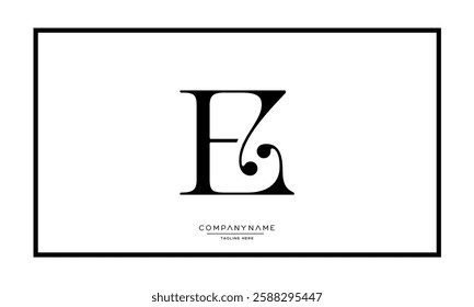 Alphabet letters E or EE Logo vector icon 