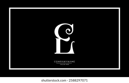 Alphabet letters E or EE Logo vector icon 