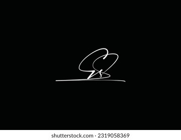 alphabet letters ES logo and  monogram icon logo design