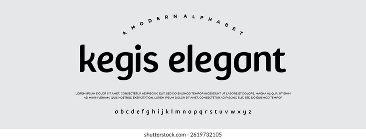 Alphabet letters font Elegant awesome