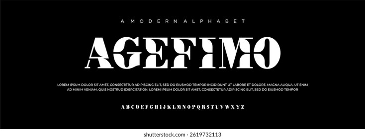 Alphabet letters font Elegant awesome