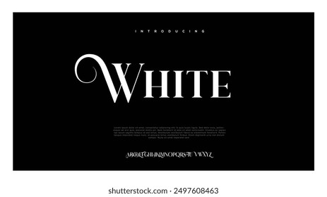 Alphabet letters font logo. Typography luxury classic lettering serif italic fonts decorative wedding vintage retro logos. vector illustration