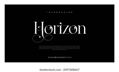 Alphabet letters font logo. Typography luxury classic lettering serif italic fonts decorative wedding vintage retro logos. vector illustration