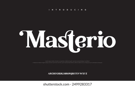 Alphabet letters font logo. Typography luxury classic lettering serif italic fonts decorative wedding vintage retro logos. vector illustration