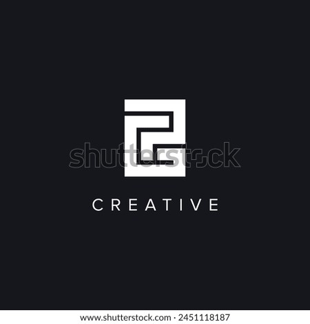 Alphabet Letters GP PG Creative Luxury Logo Initial Based Monogram Icon Vector Element.
