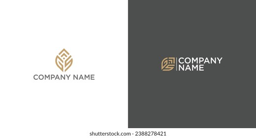 Alphabet Letters GS, SG, G, S Business Logo Initial Based Monogram Icon Vector.