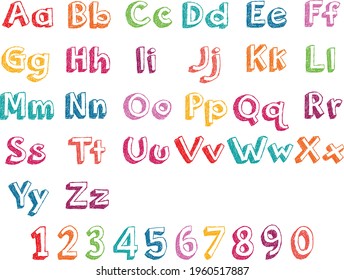 alphabet letters hand Write vector Ori  