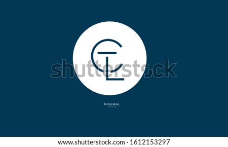 Alphabet letters icon logo CTL or TCL or LCT