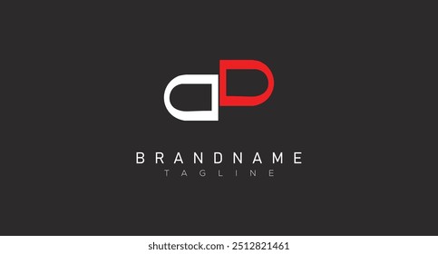 Alphabet letters icon logo DD or DD