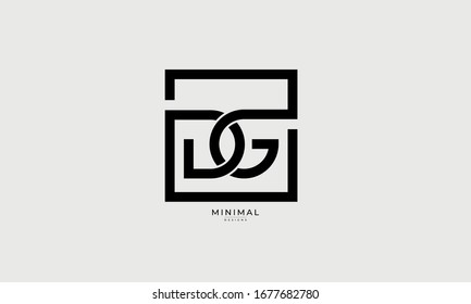 alphabet letters icon logo  DG