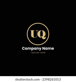 alphabet letters icon logo UQ monogram,

