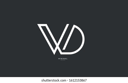 Alphabet letters icon logo VD
