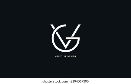 Alphabet Letters Icon Logo Vg Gv Stock Vector (Royalty Free) 2194067395 ...