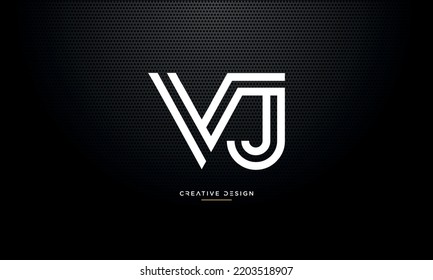 Alphabet Letters Icon Logo Vj Jv Stock Vector (Royalty Free) 2203518907 ...