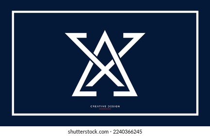 Icono de letras de alfabeto XA o AX Monograma	
